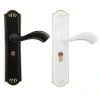 Black bedroom interior room door, solid wood door, door handle, silent door lock, mechanical door lock, lock, household universal type Item Picture